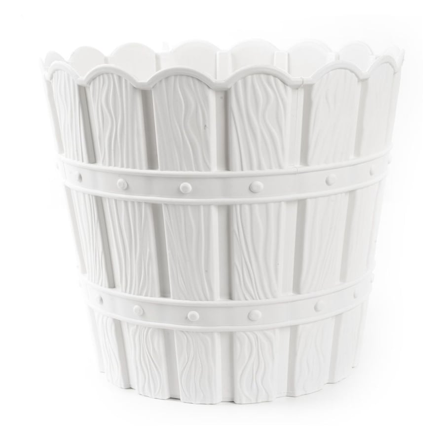 Горщик для квітів Violet House 1052 Bamboo White з дренажем, 10.5*11*11 см, 600 мл (1052 BAMBOO WHITE 0.6 л.)